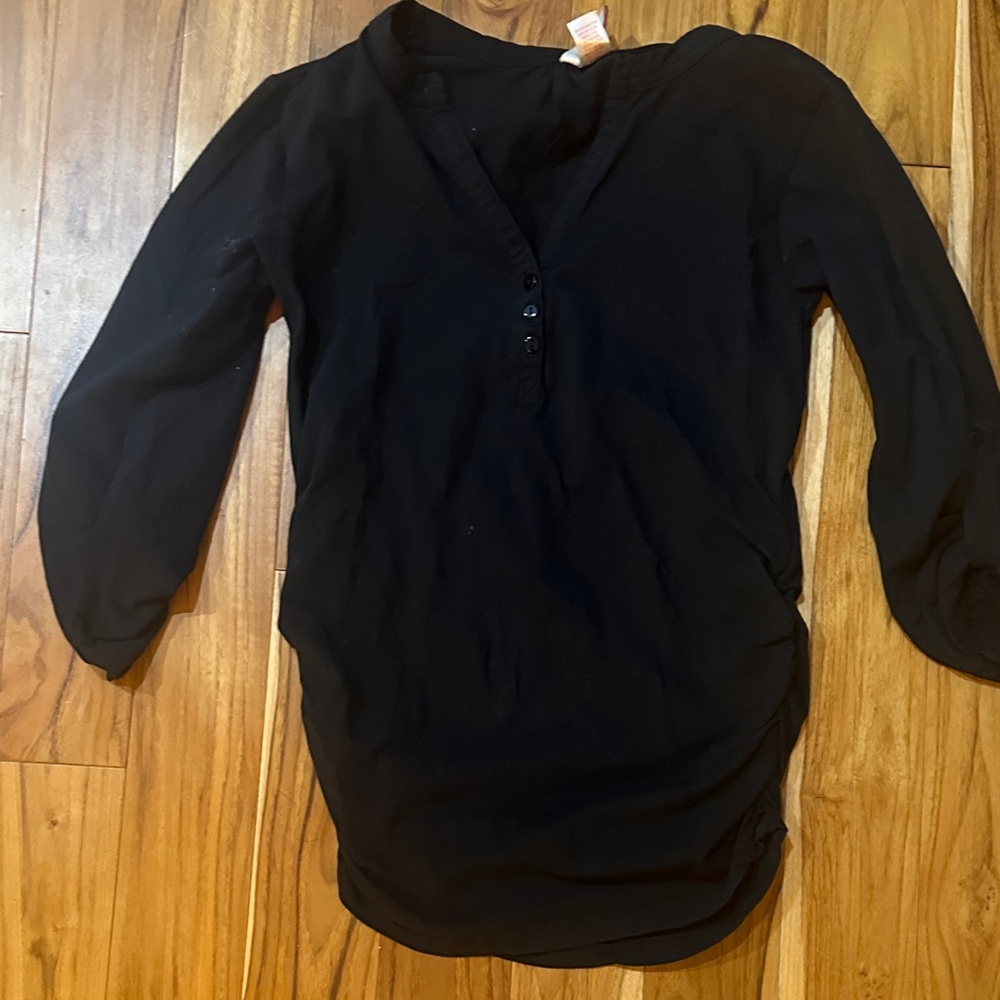 Oh! Mamma Elegant Black Blouse